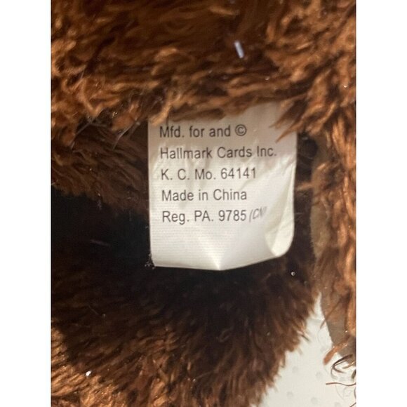 Hallmark Comet Reindeer Plush Toy With Antlers & Red Collar Sparkly fur Sits - Picture 5 of 7